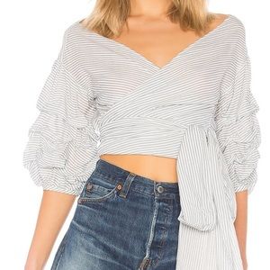 Lovers & Friends Bow Blouse Size L